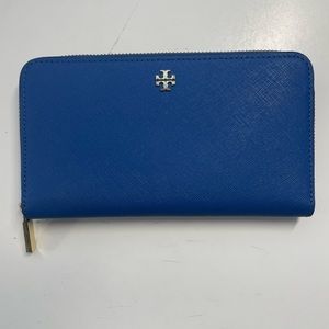 Tory Burch Continental Wallet in Blue